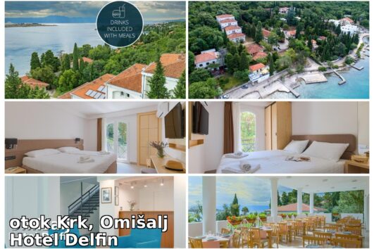 Otok Krk, Omišalj, hotel Delfin 2*